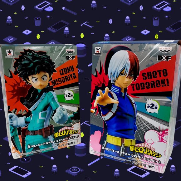 My Hero Academia IZUKU MIDORIYA DEKU - SHOTO TODOROKI DXF Figures Vol.3 - 2PC's - Picture 2 of 11